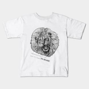 Time to roar - lion Kids T-Shirt